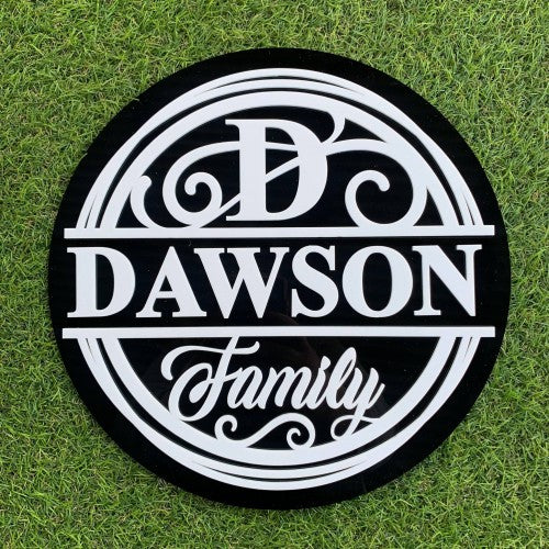 Personalised Family Monogram Plaque