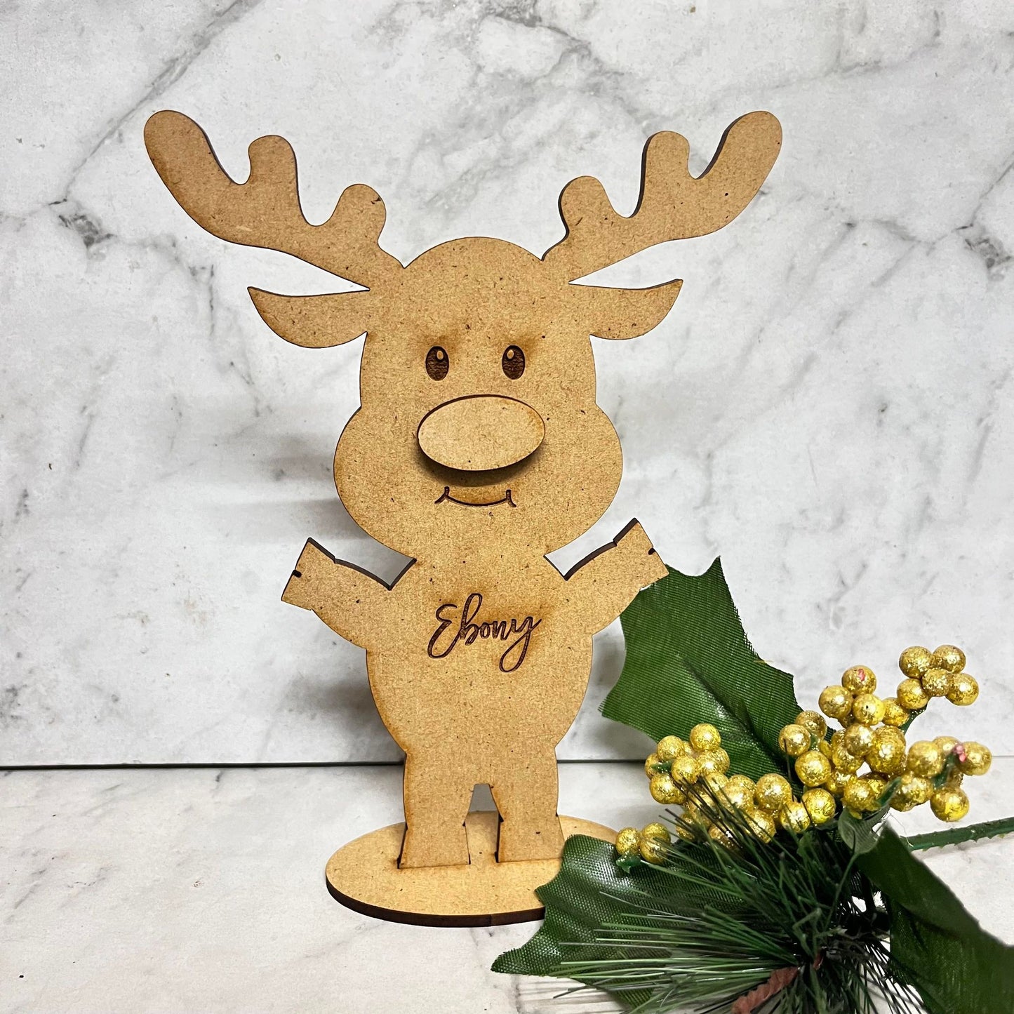 Personalised Reindeer Table Name/Decoration