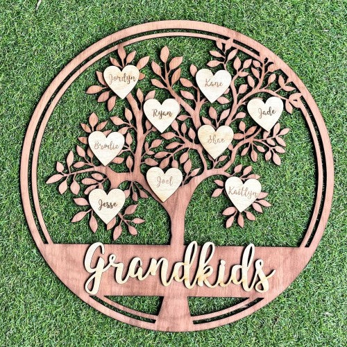 Personalised Family Tree Wall Plaque