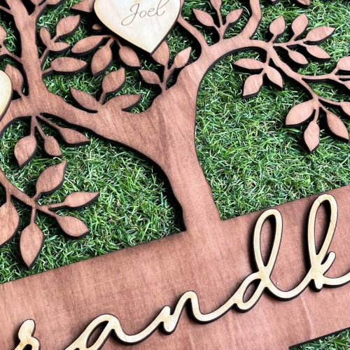 Personalised Family Tree Wall Plaque