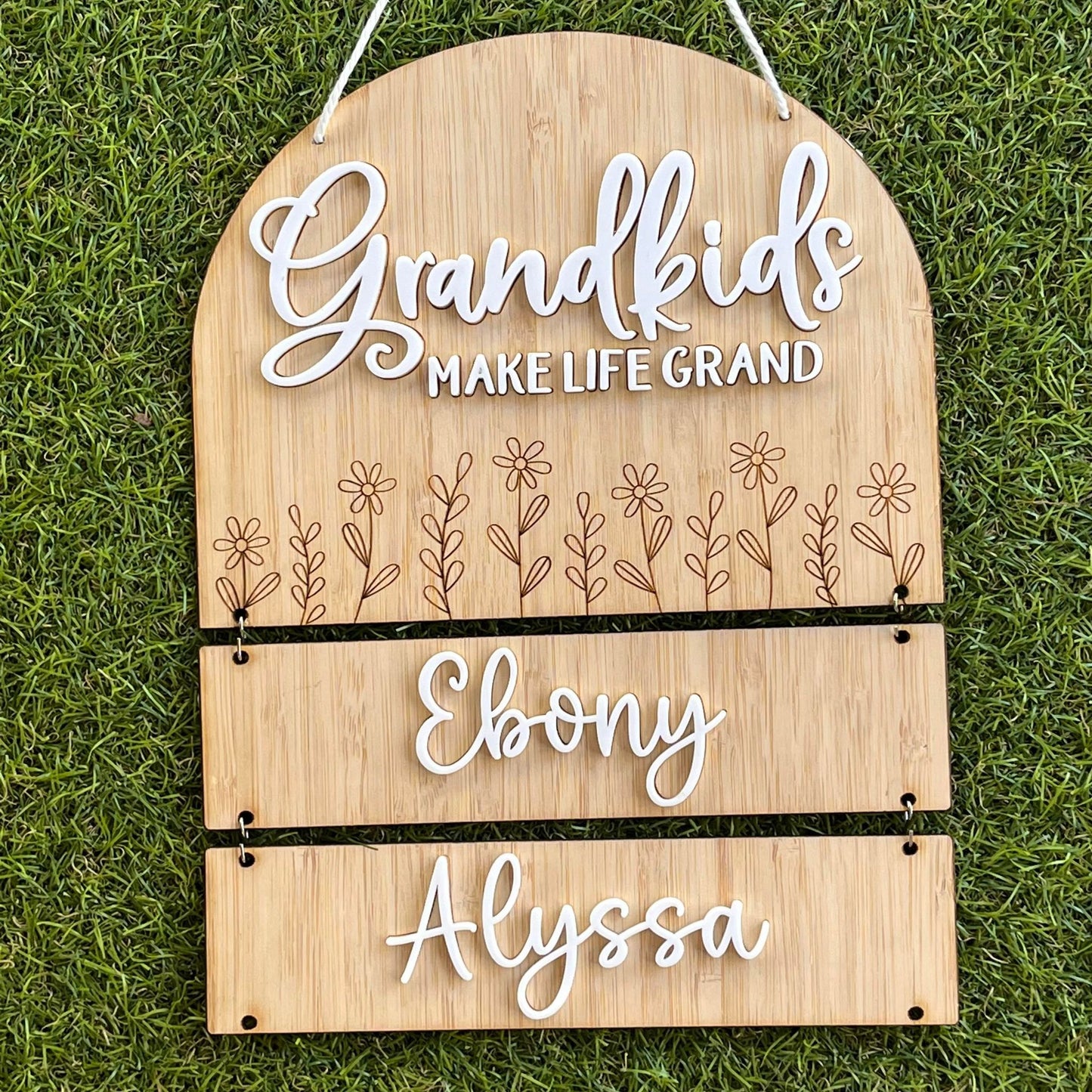 Grandkids make Life Grand Wall Plaque