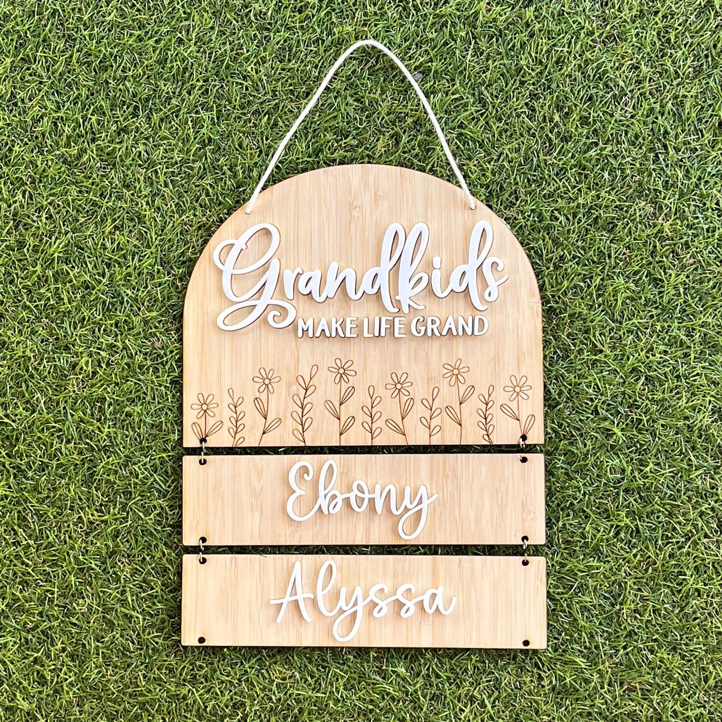 Grandkids make Life Grand Wall Plaque