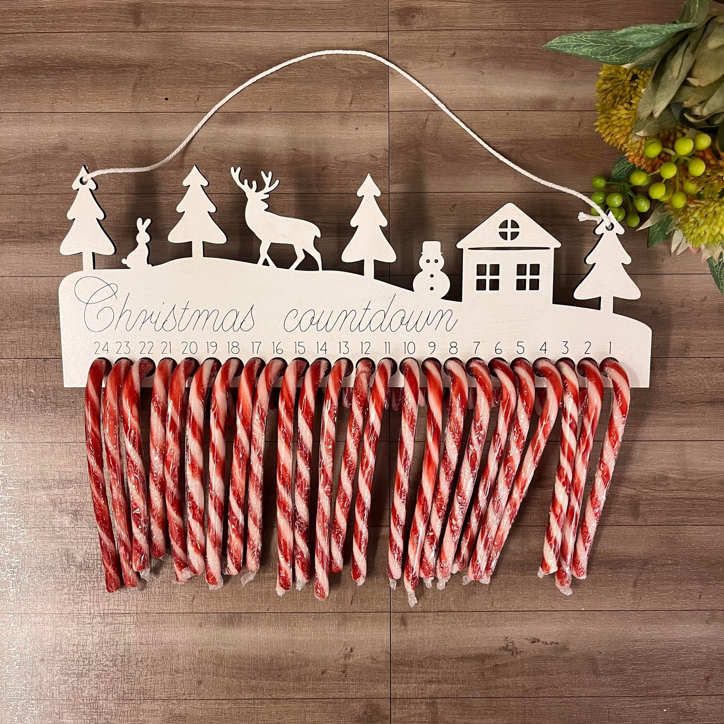 Budget Candy Cane Christmas Countdown