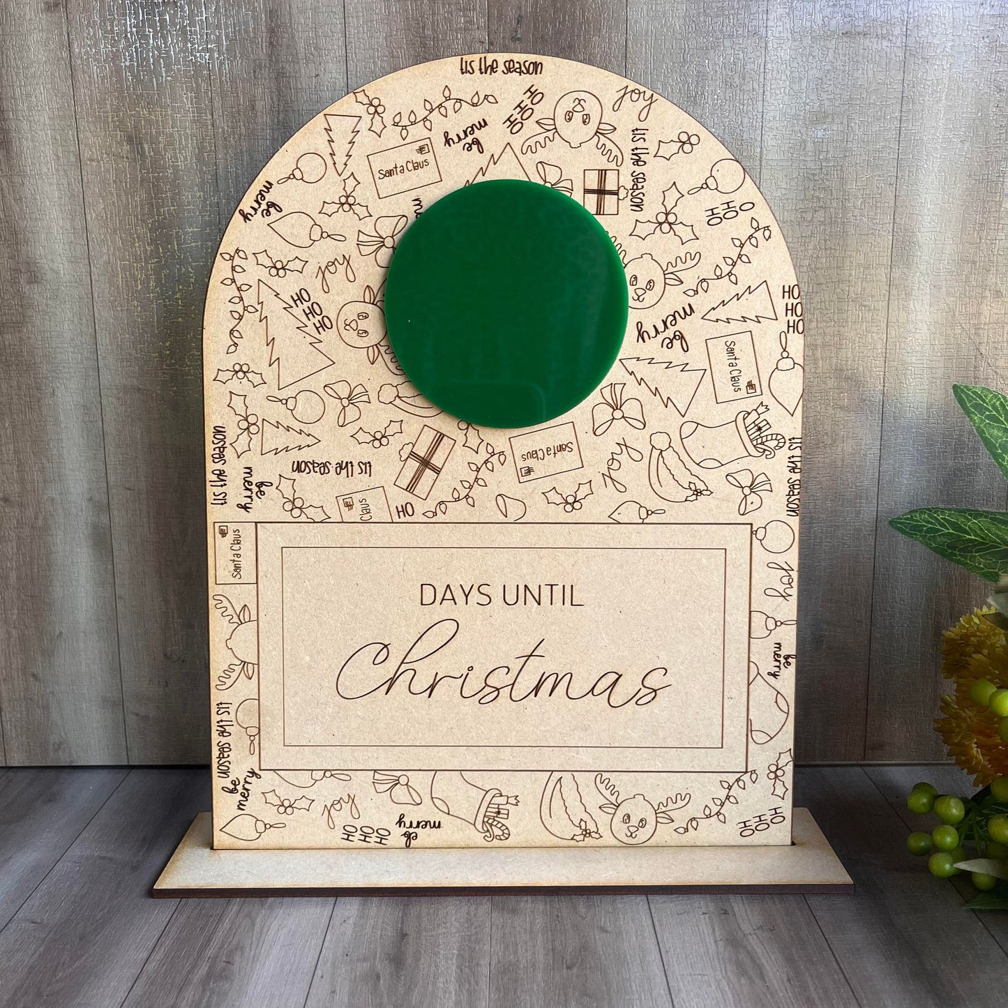 Christmas Countdown Plaque 2