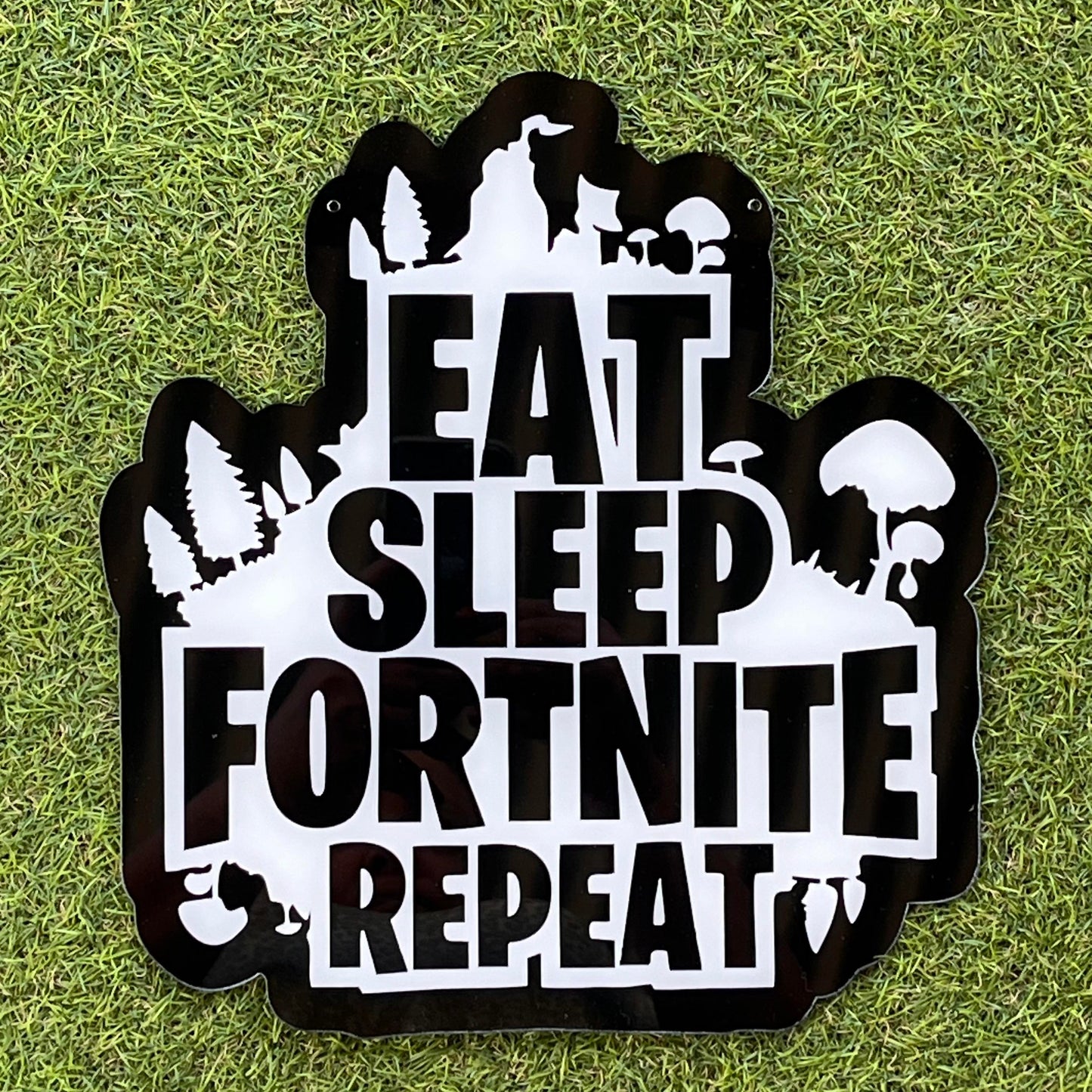 Eat Sleep Fortnite Repeat Wall Plaque