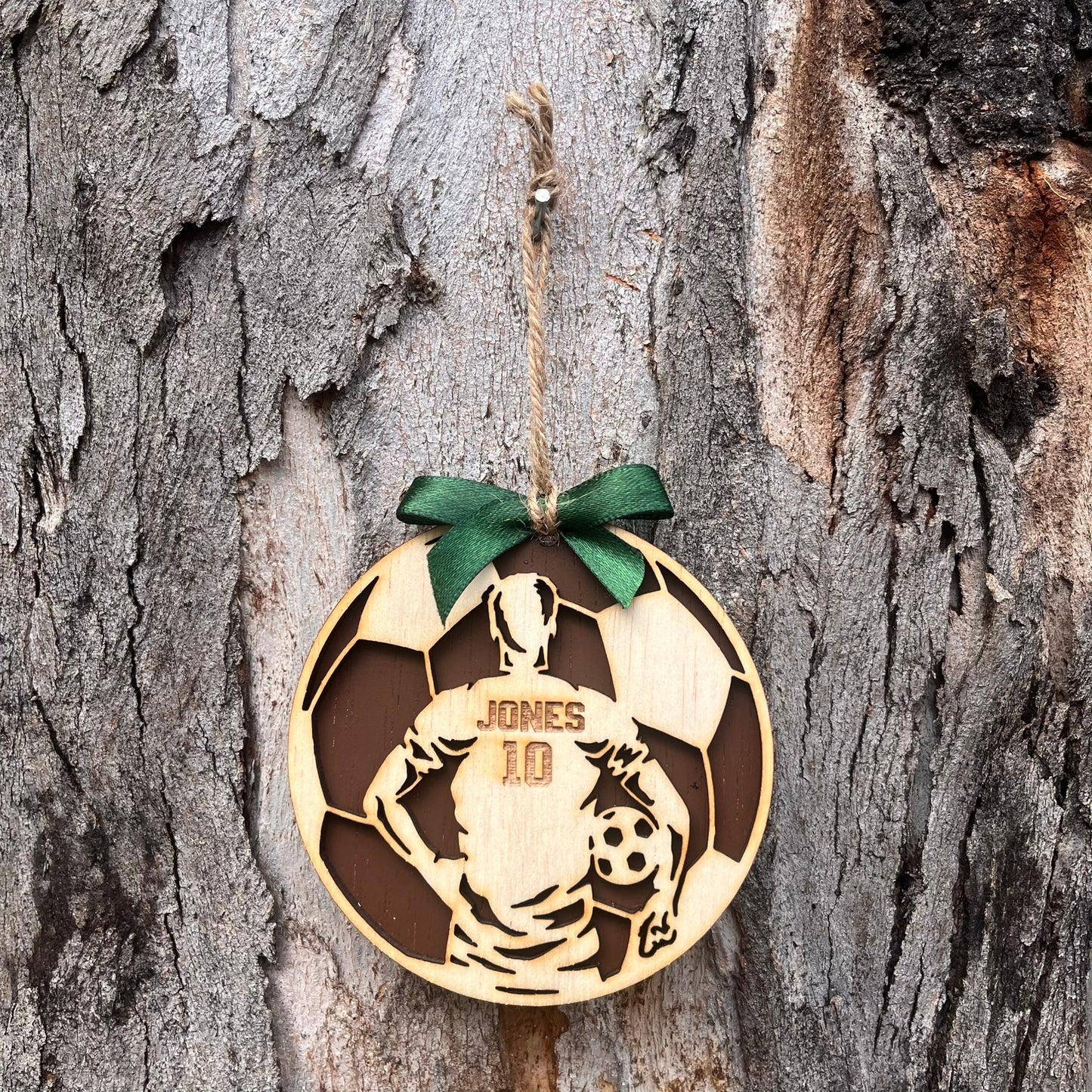 Personalised Soccer Christmas Ornament