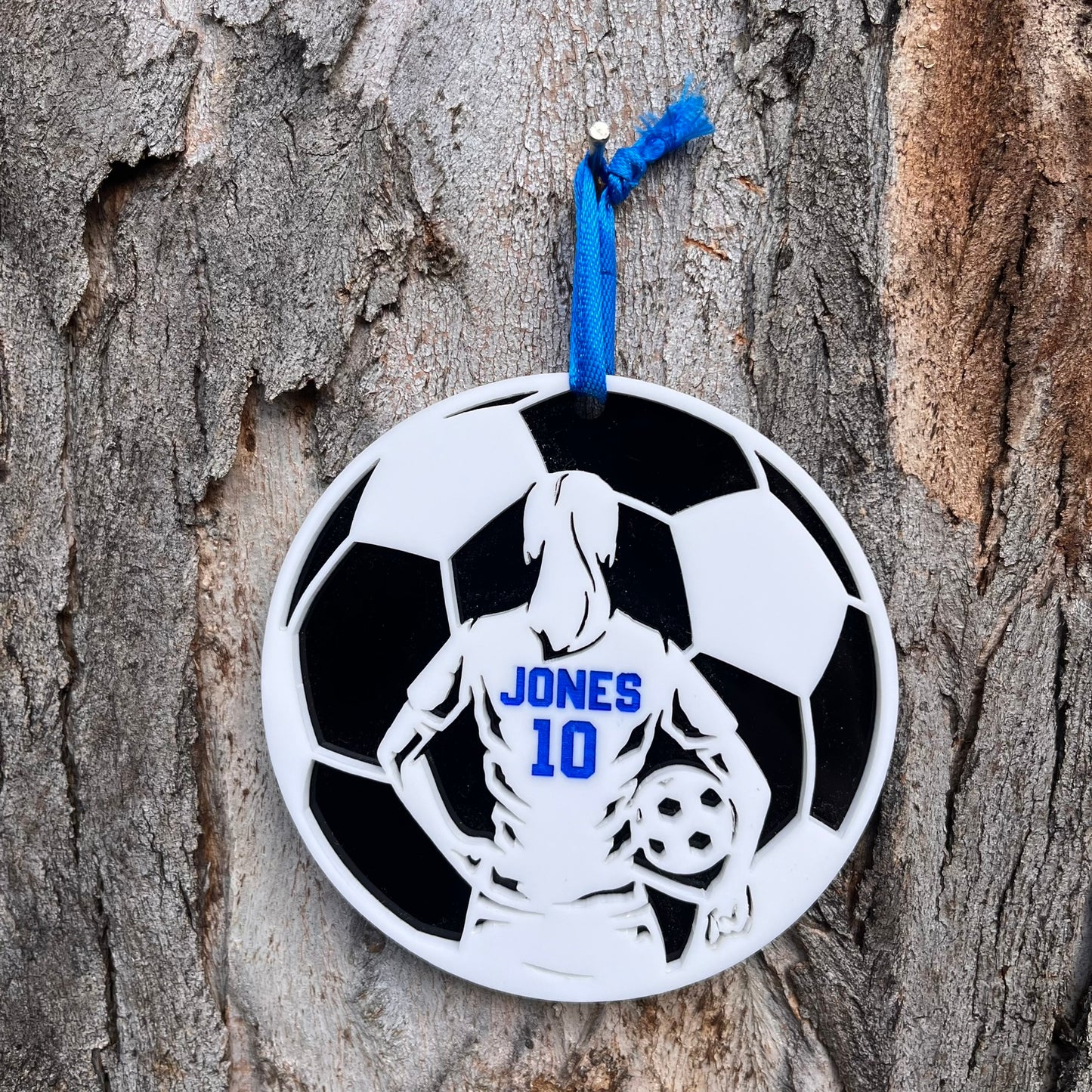 Personalised Soccer Christmas Ornament