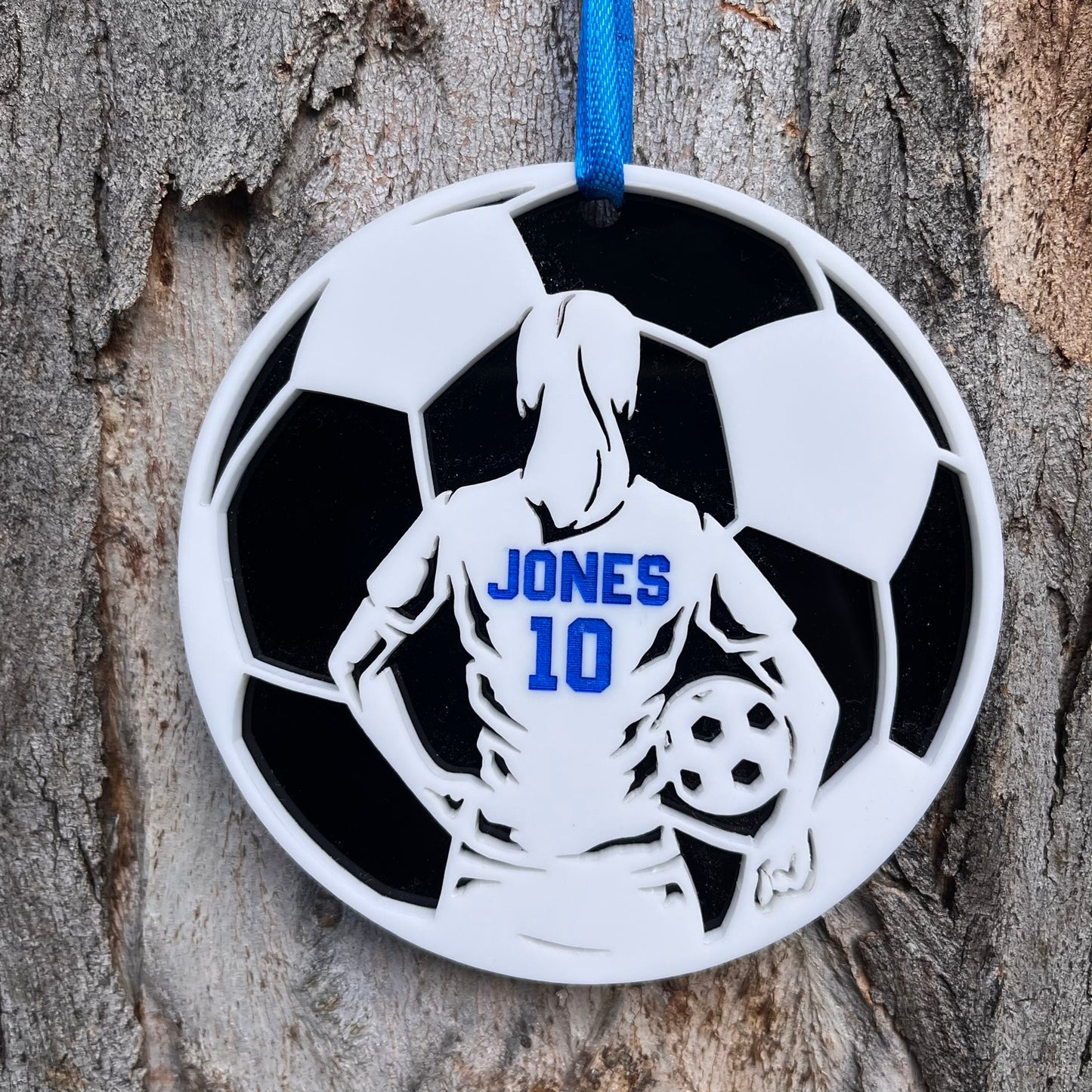 Personalised Soccer Christmas Ornament