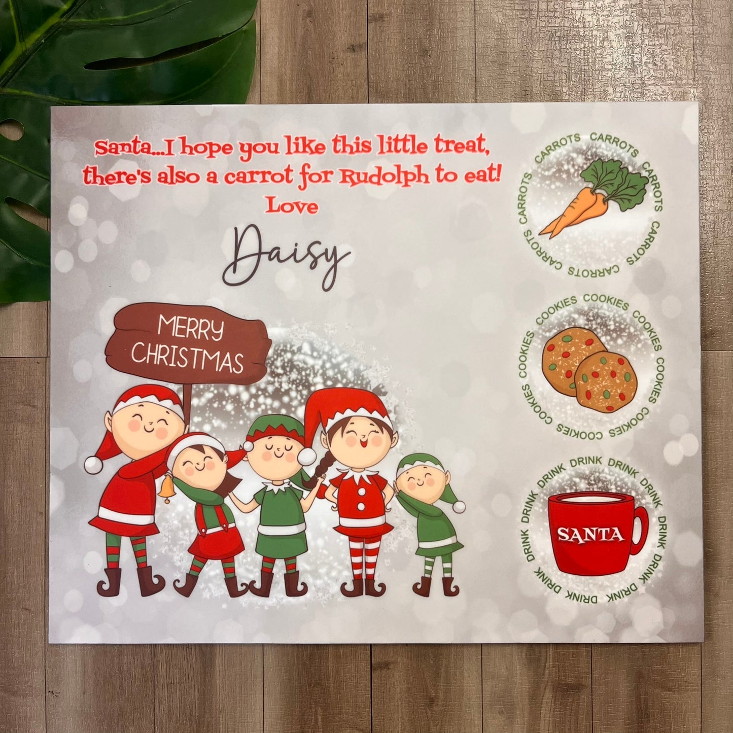 Personalised Santa Christmas Eve Tray