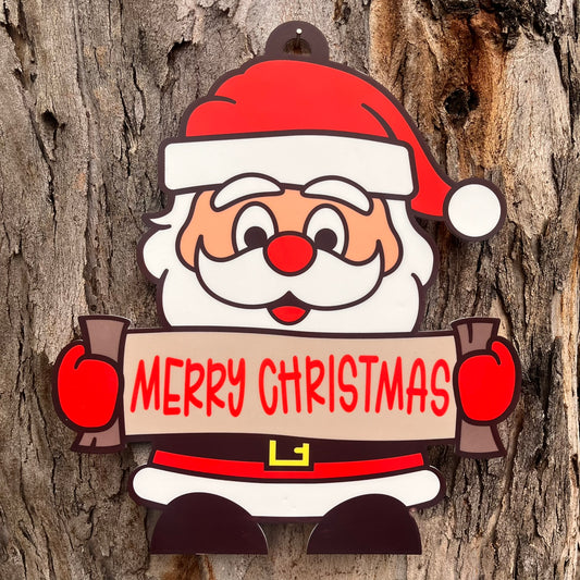 Santa Christmas Plaque