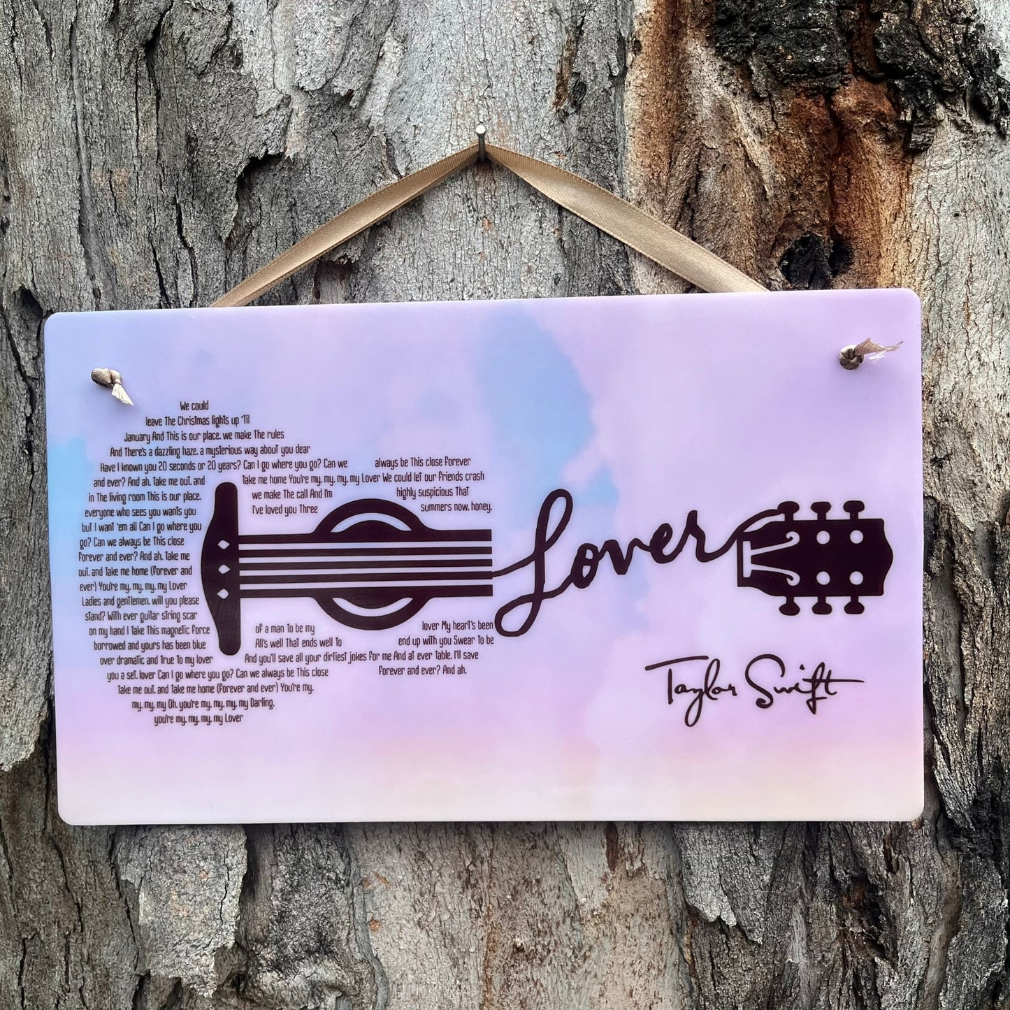 Taylor Swift Lover Lyric Plaque (Acrylic)