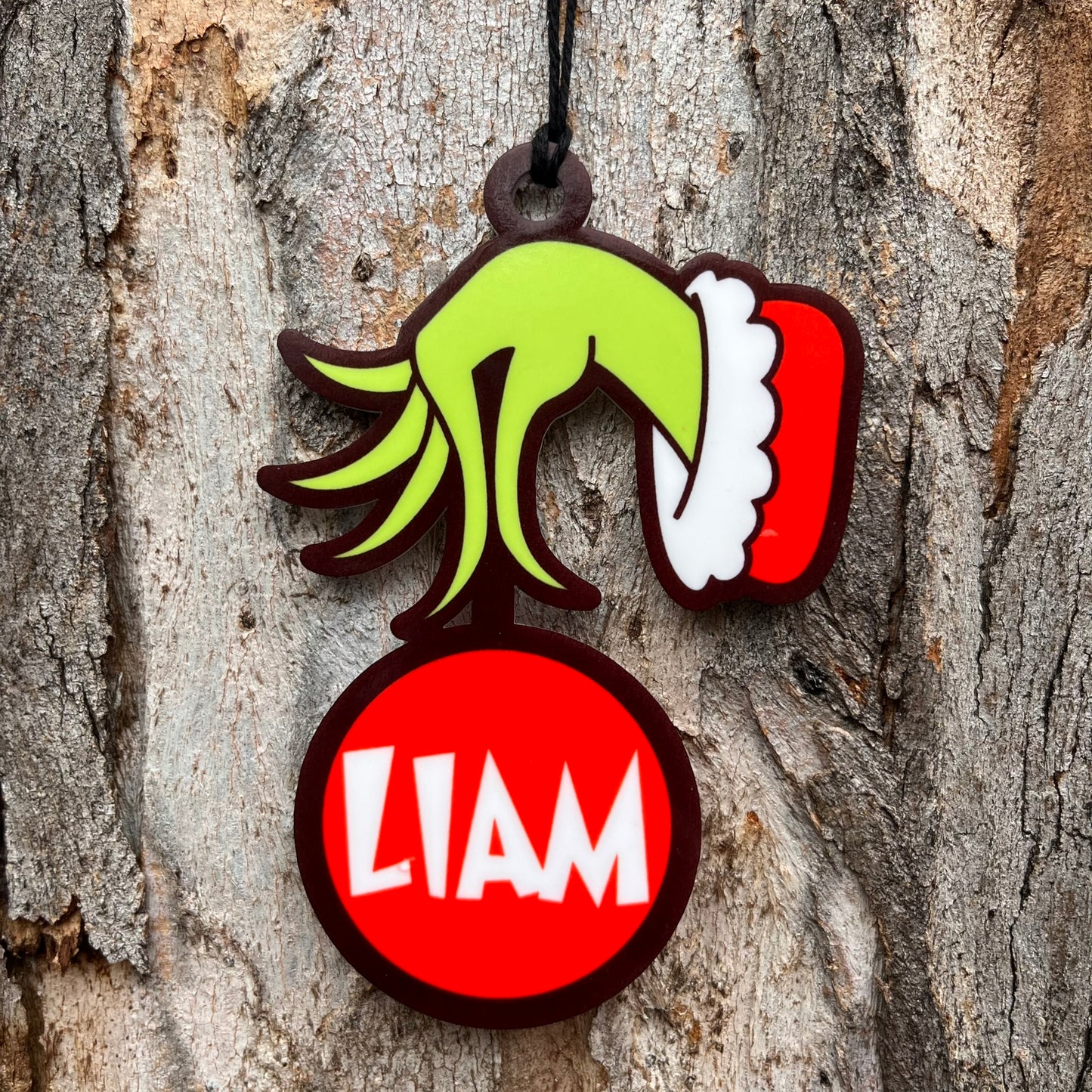 Personalised Grinch Christmas Ornament