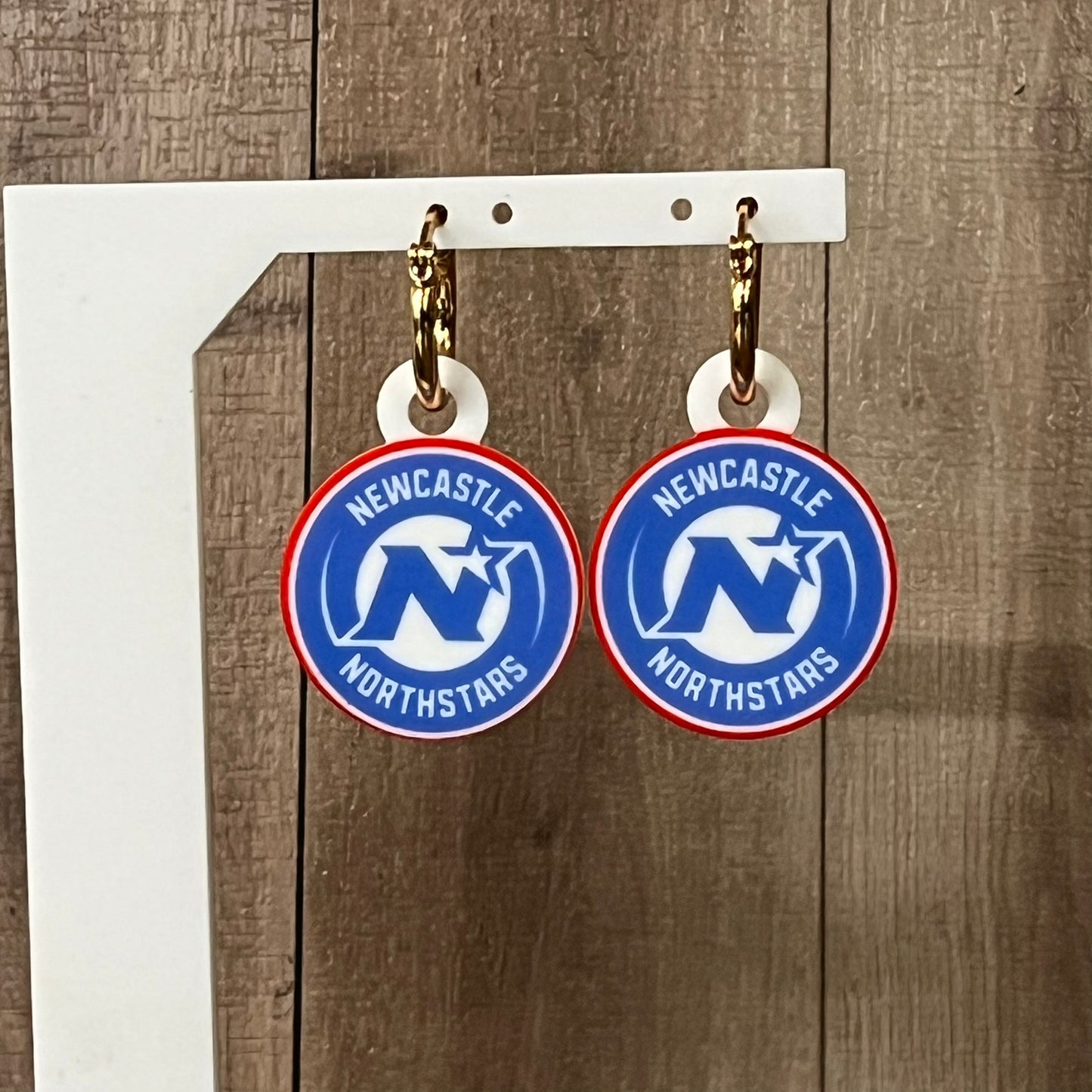 Newcastle Northstars Logo Earrings