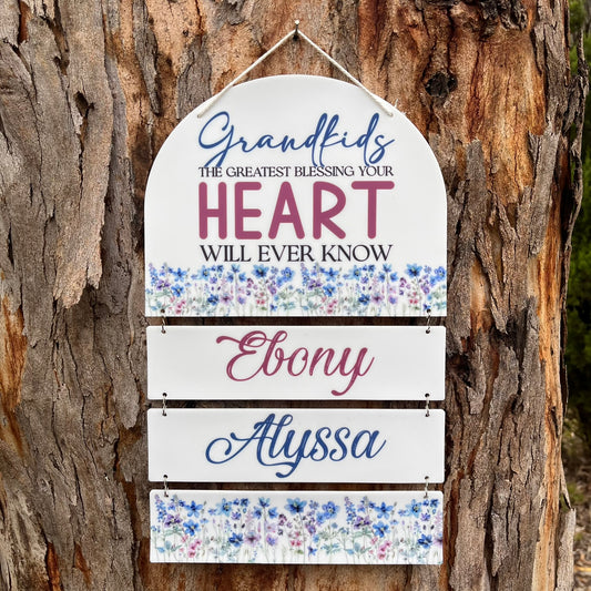 Grandkids Wall Hanging