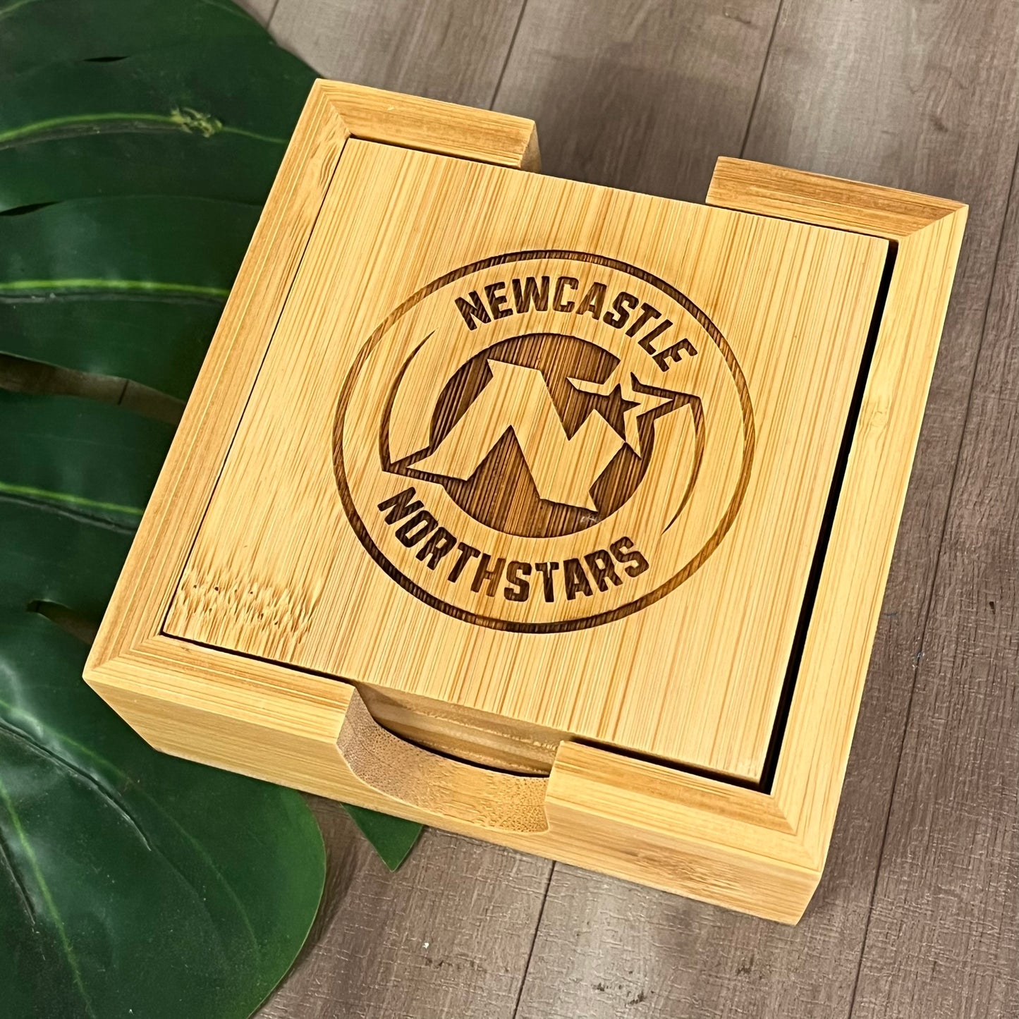 Newcastle Northstars Bamboo Coaster Set