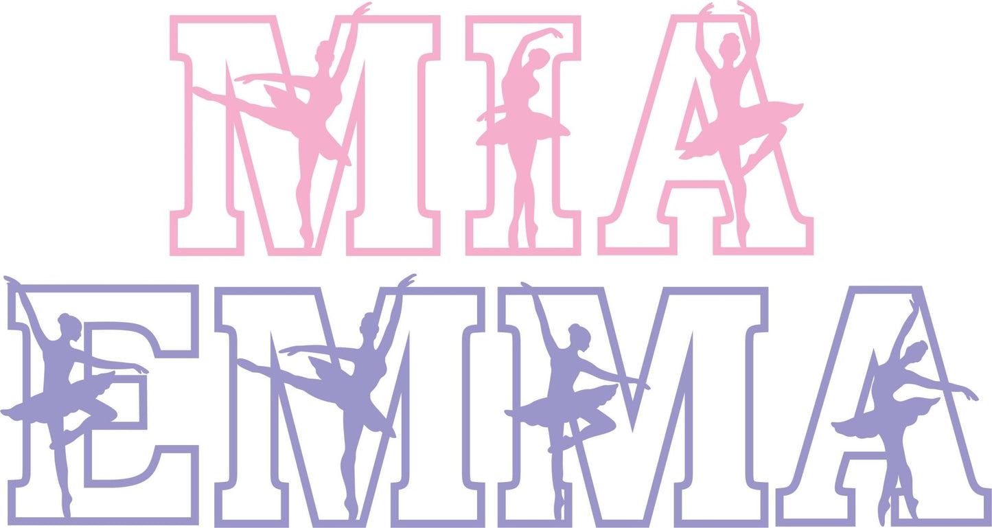 Ballerina (Adult) Layered Letters - Webster Enterprises