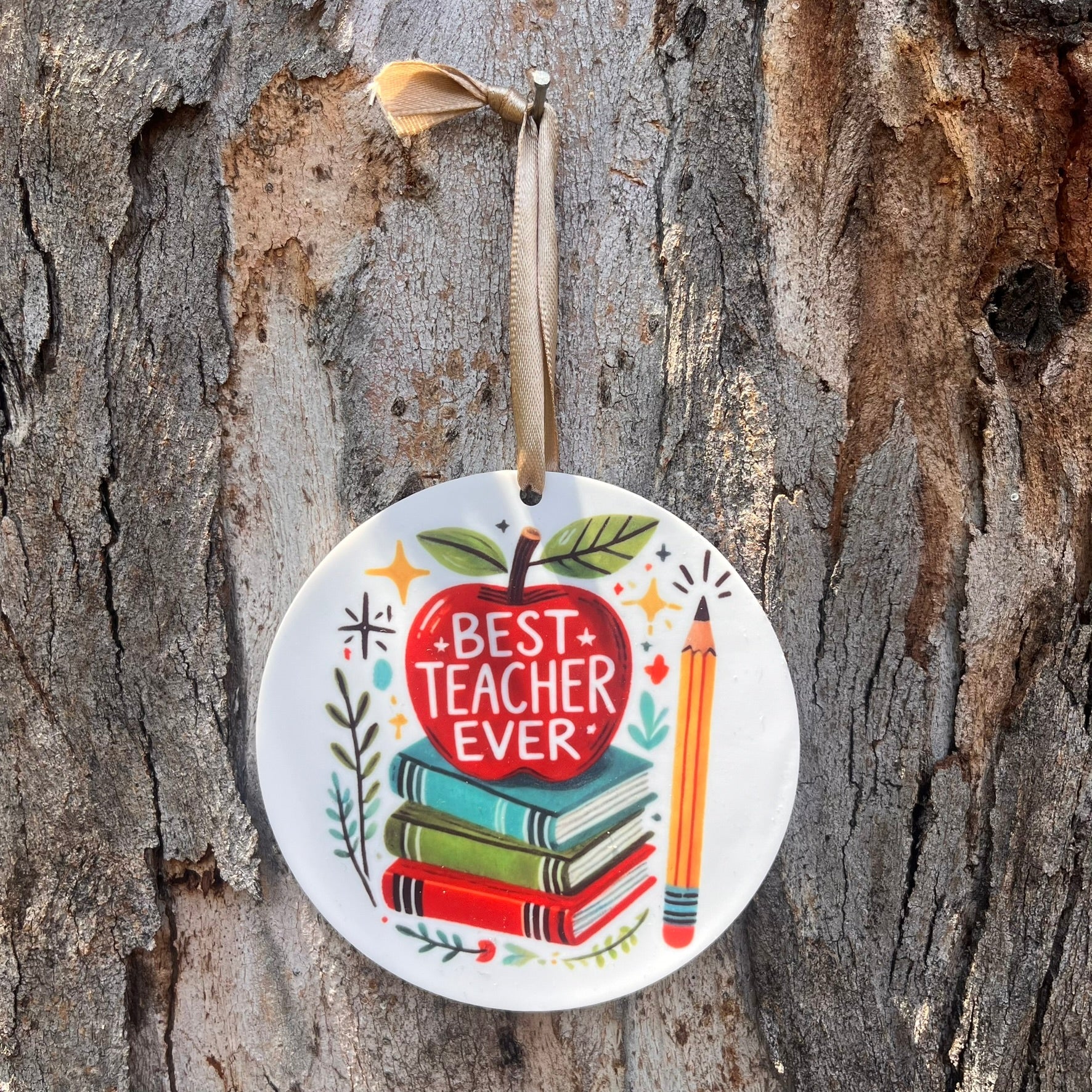 Best Teacher Ever Christmas Ornament - Webster Enterprises