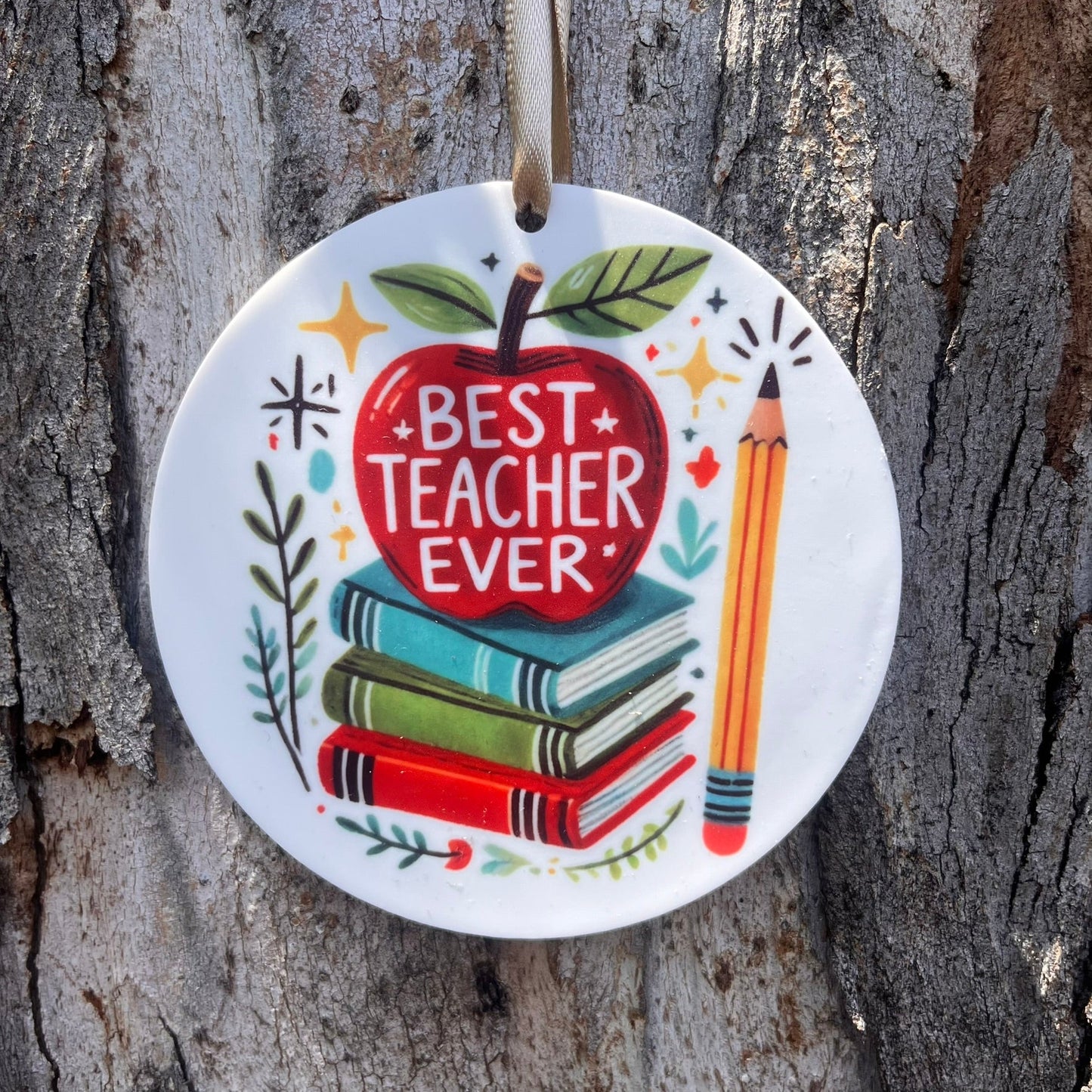 Best Teacher Ever Christmas Ornament - Webster Enterprises