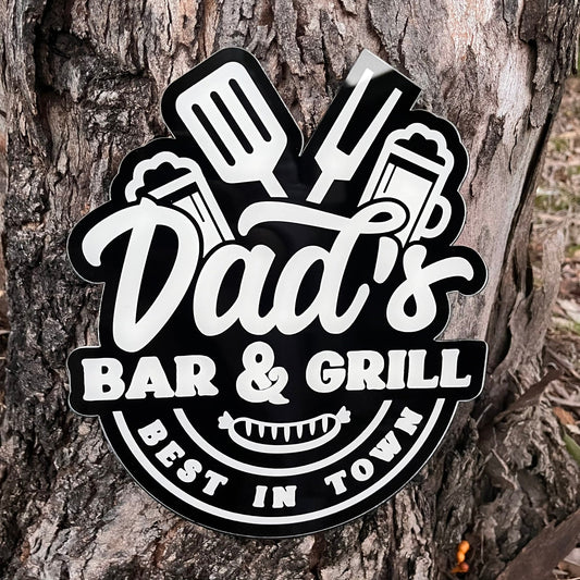 Dad's Bar & Grill Acrylic Painted Sign - Webster Enterprises