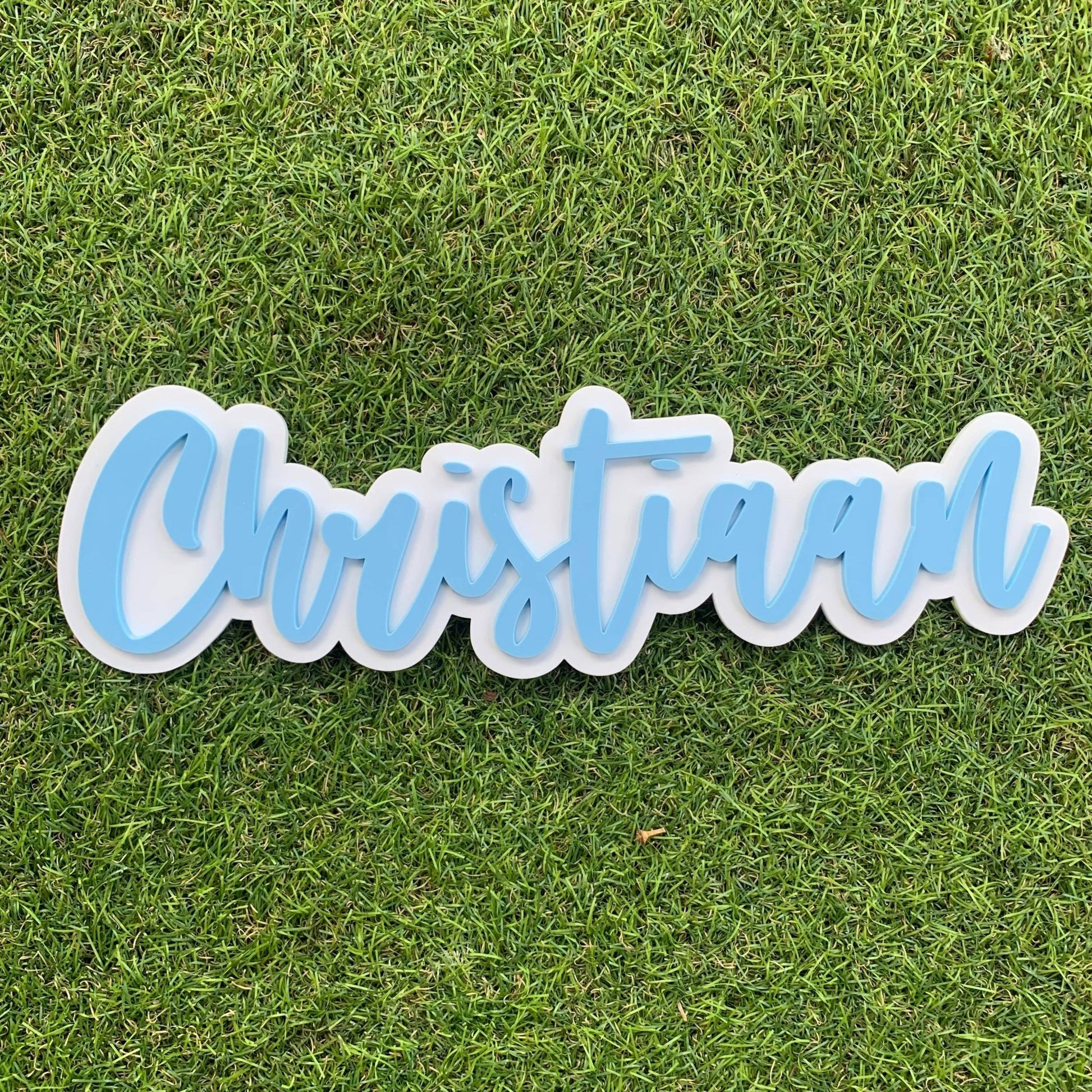 Double Layered Acrylic Name Plaques - Webster Enterprises