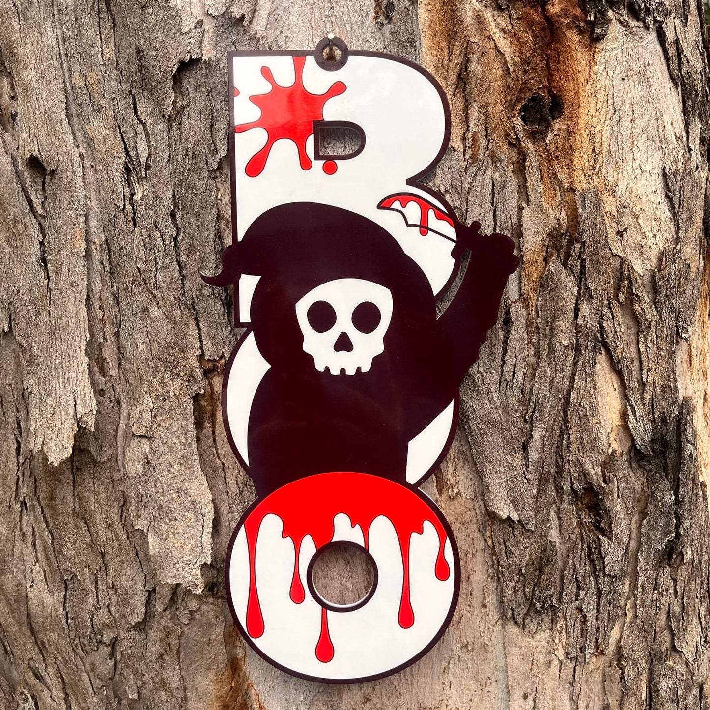 Halloween Reaper Boo Plaque - Webster Enterprises