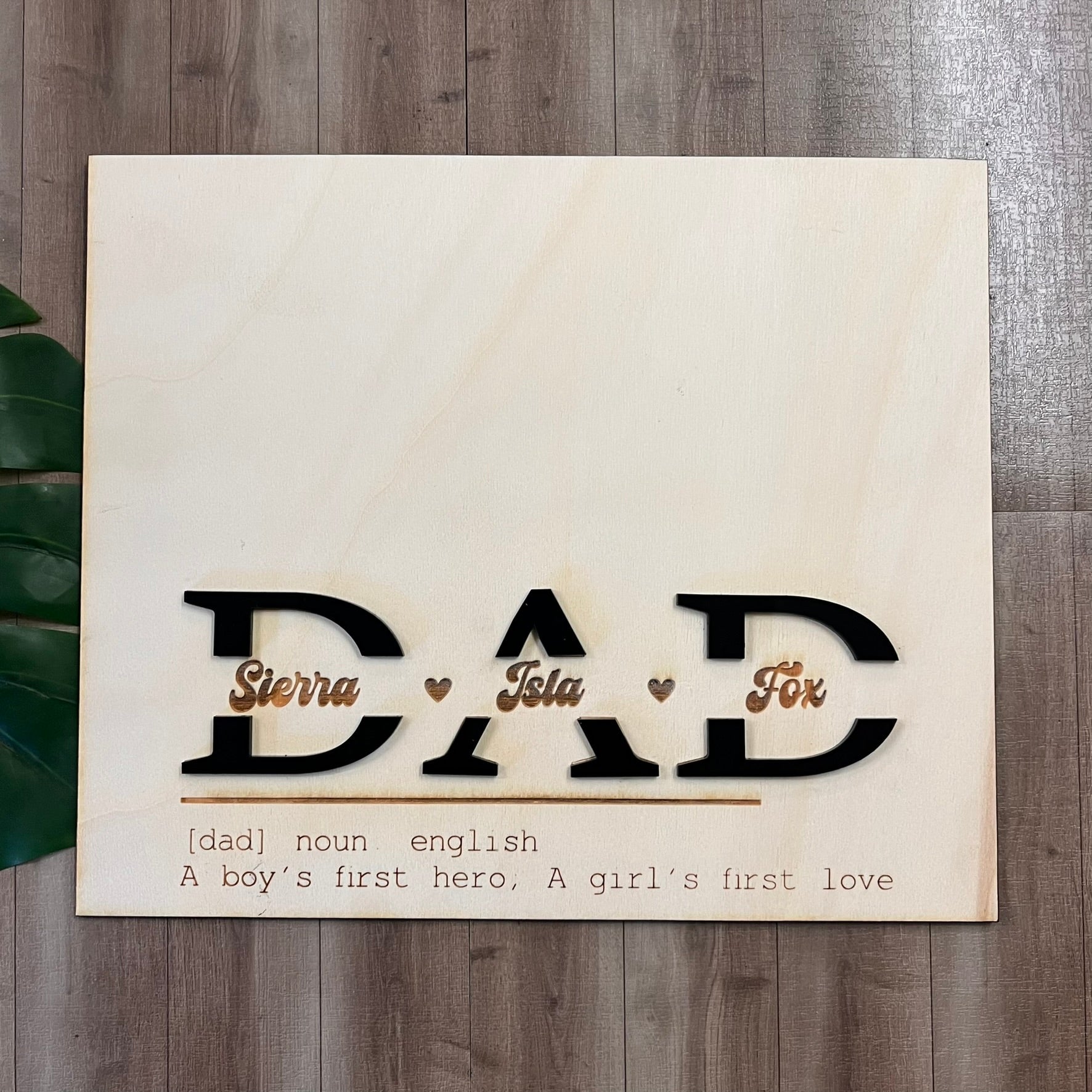 Meaning of Dad Handprint Plaque - Webster Enterprises