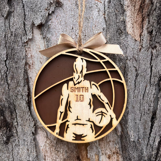 Personalised Basketball Christmas Ornament - Webster Enterprises