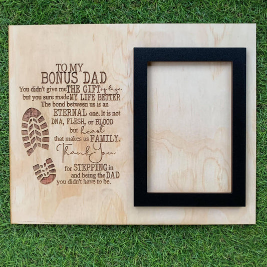 Personalised Bonus Dad Photo Frame - Webster Enterprises