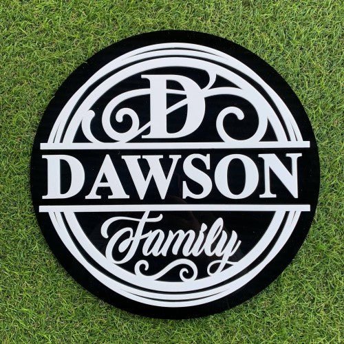 Personalised Family Monogram Plaque - Webster Enterprises