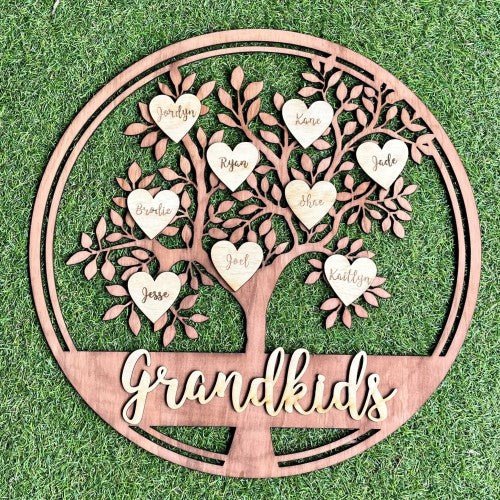 Personalised Family Tree Wall Plaque - Webster Enterprises