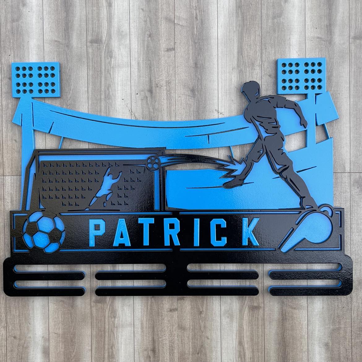 Personalised Soccer Medal Hanger - Webster Enterprises