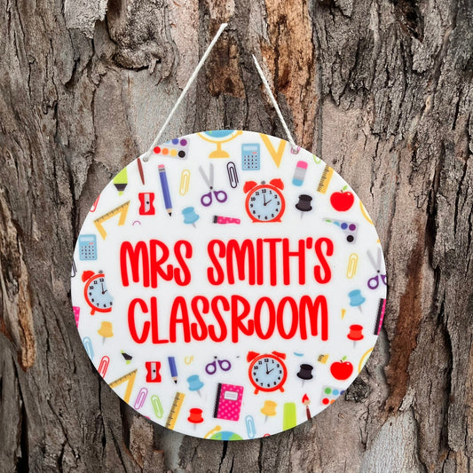 Personalised Teacher's Classroom Plaque - Webster Enterprises