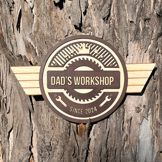 Personalised Workshop Wall Plaque - Webster Enterprises