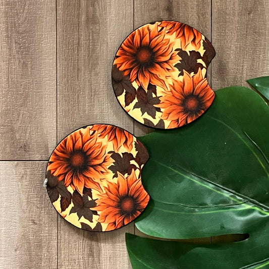 Sunflower Car Coasters - Webster Enterprises