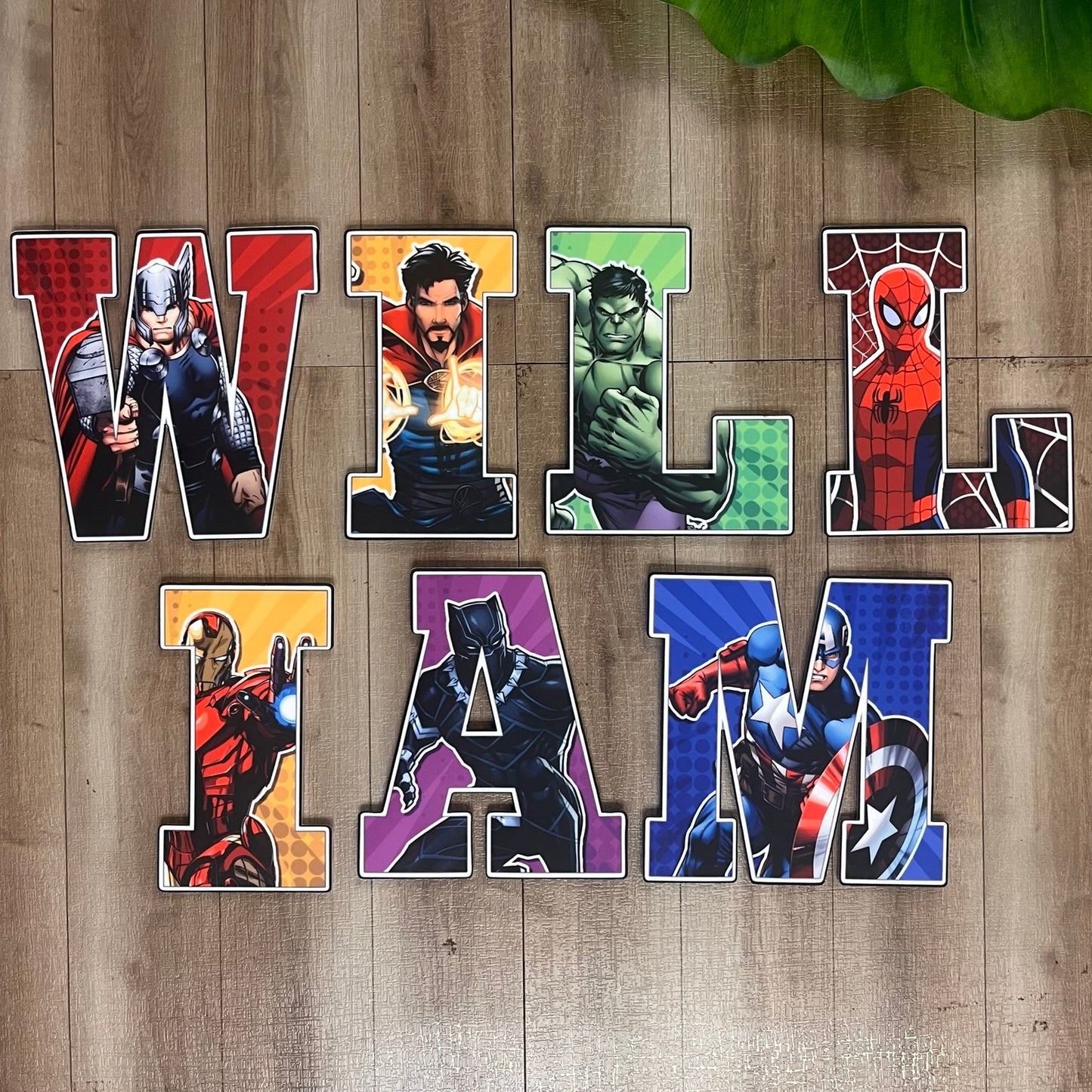 Super Hero Budget Letters - Sublimated Acrylic - Webster Enterprises