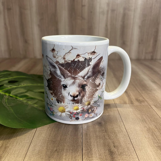 Wildflower Kangaroo Ceramic Mug - Webster Enterprises