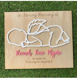 IN LOVING MEMORY OF ANGEL BABY PLAQUE - A004