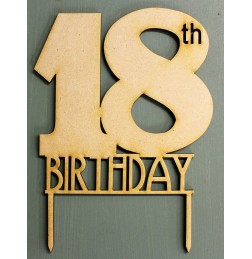 18TH BIRTHDAY CAKE TOPPER - CT144