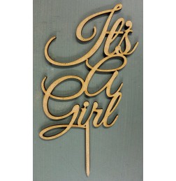 IT'S A GIRL CAKE TOPPER - CT124
