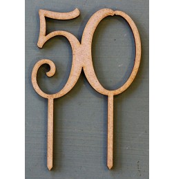 NUMBER 50 CAKE TOPPER - CT186