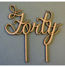 FORTY CAKE TOPPER - CT190