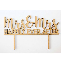 MR & MRS HAPPILY EVER AFTER CAKE TOPPER - CT075
