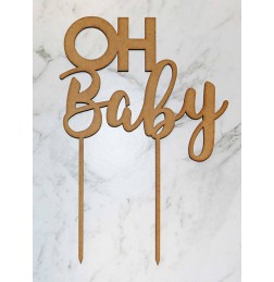 OH BABY 2 CAKE TOPPER - CT135