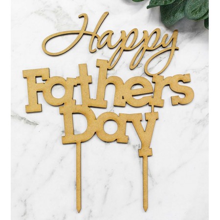 HAPPY FATHERS DAY CAKE TOPPER - CT278