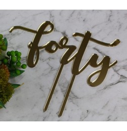 FORTY CAKE TOPPER - CT248