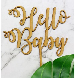 HELLO BABY CAKE TOPPER - CT257