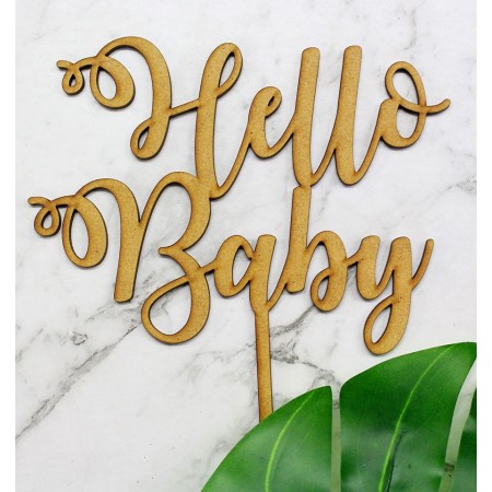 HELLO BABY CAKE TOPPER - CT257