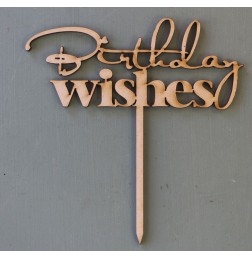 BIRTHDAY WISHES CAKE TOPPER - CT156