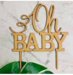 OH BABY CURLY CAKE TOPPER - CT347
