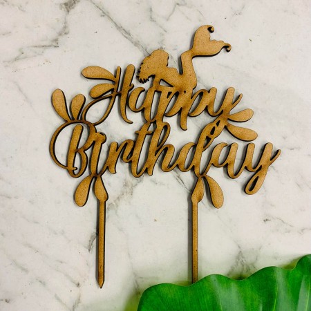 GENERIC HAPPY BIRTHDAY WITH MERMAID CAKE TOPPER - CT367